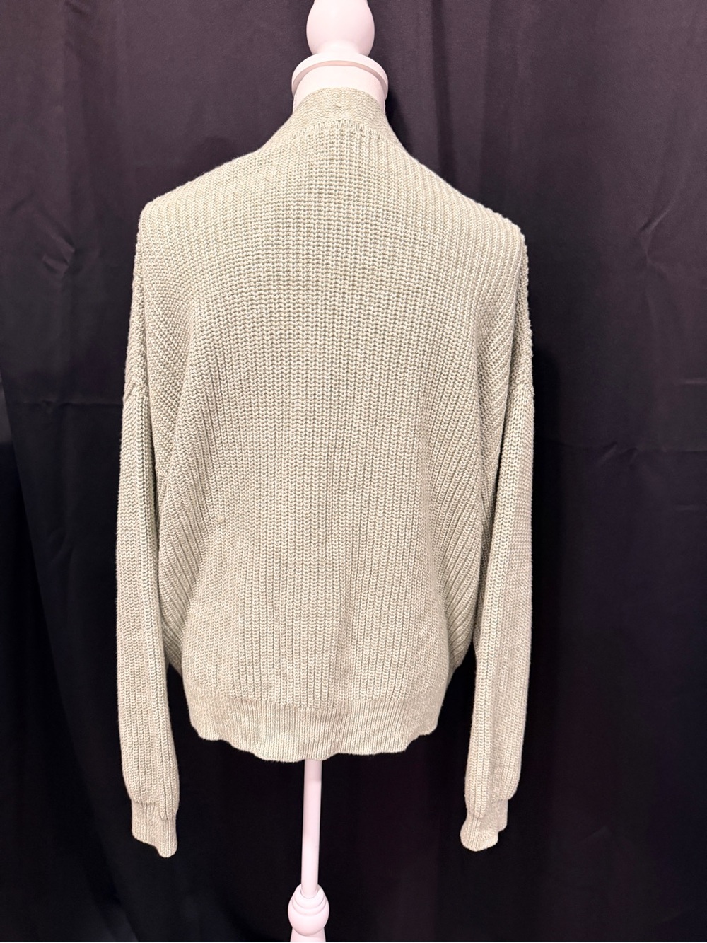 GAP Light Sage Button-Up Knit Cardigan - Picture 3 of 8
